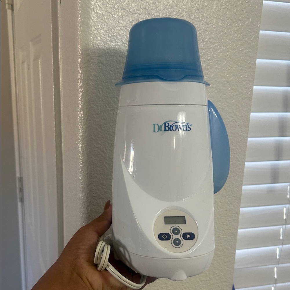 Dr. Brown's White and Blue Bottle Warmer